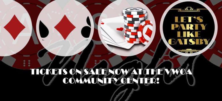 CASINO NIGHT – FRIDAY, AUGUST 17th at 7 PM